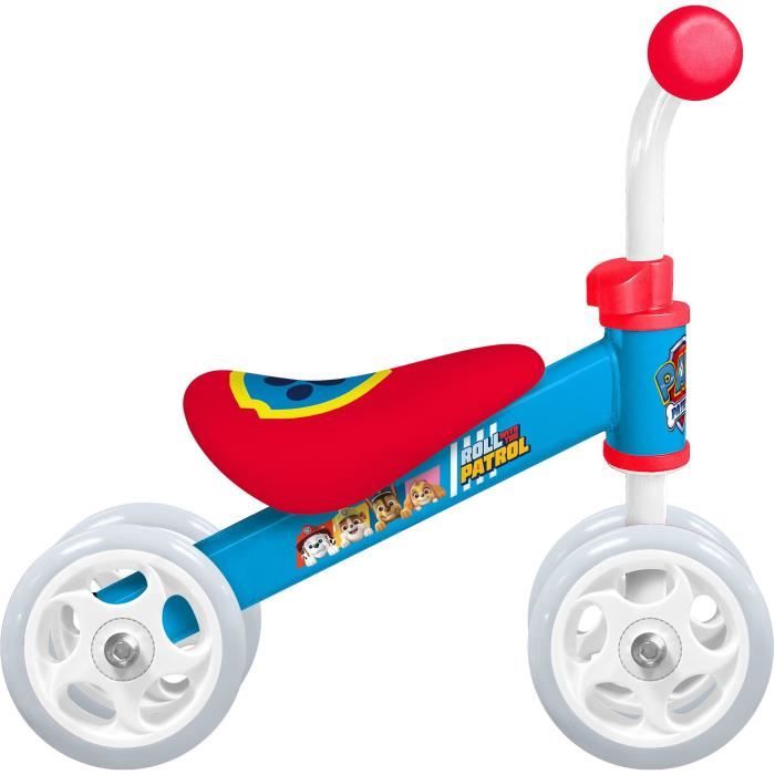 4-wheel balance bike carrier - PAW PATROL - PAT PATROUILLE - My first Baby Walker balance bike - Blue and Red