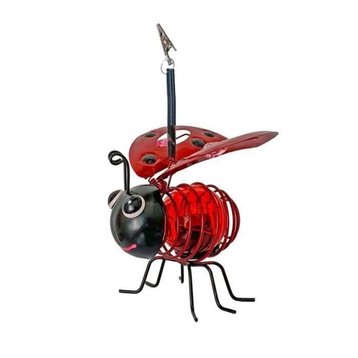 Clipped solar ladybug - in plastic - Ellumination duration 8 hours