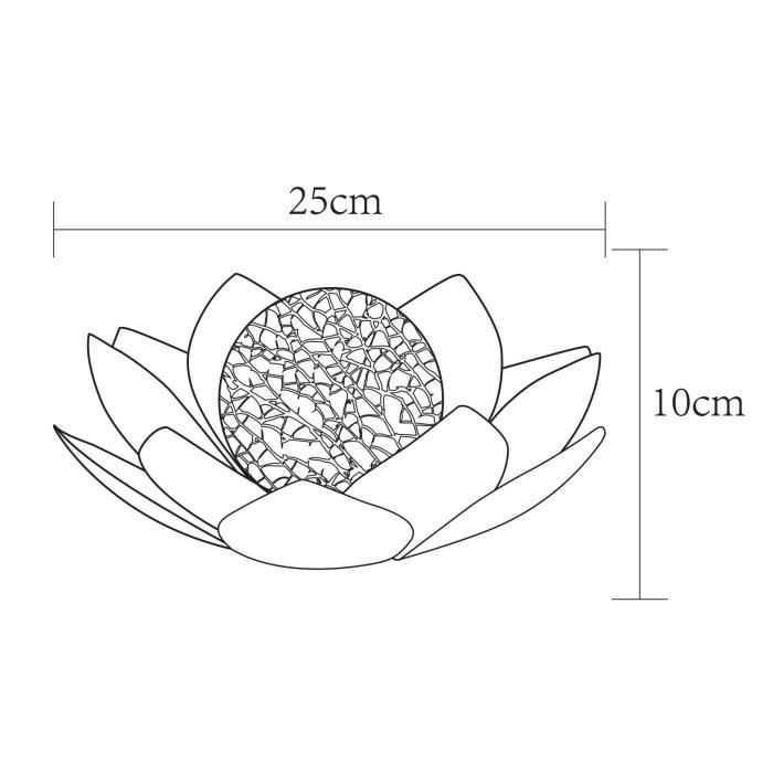 Galix solar water lily - 25 cm