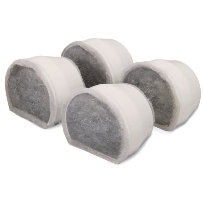 DRINKWELL 4 Charcoal Replacement Filters for Avalon and Pagoda Fountains - For Dogs and Dogs