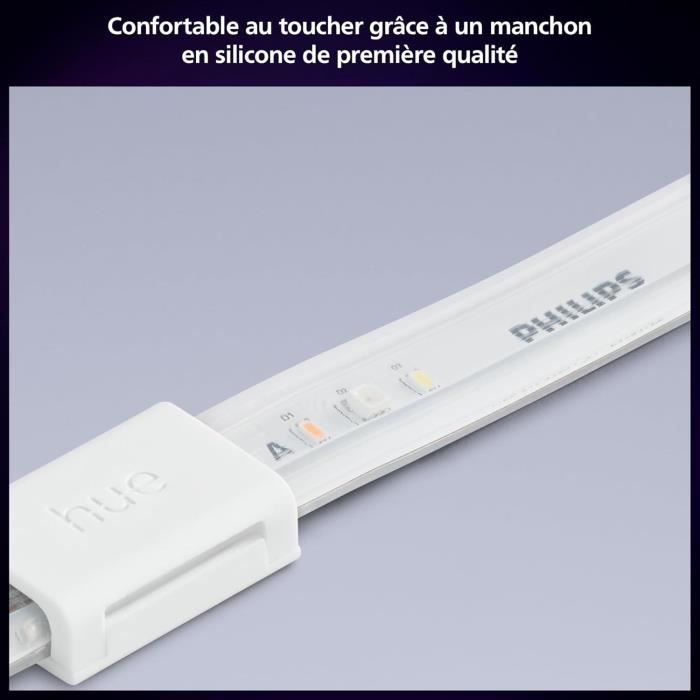 Philips Hue 10m LED strip with color and brightness control.