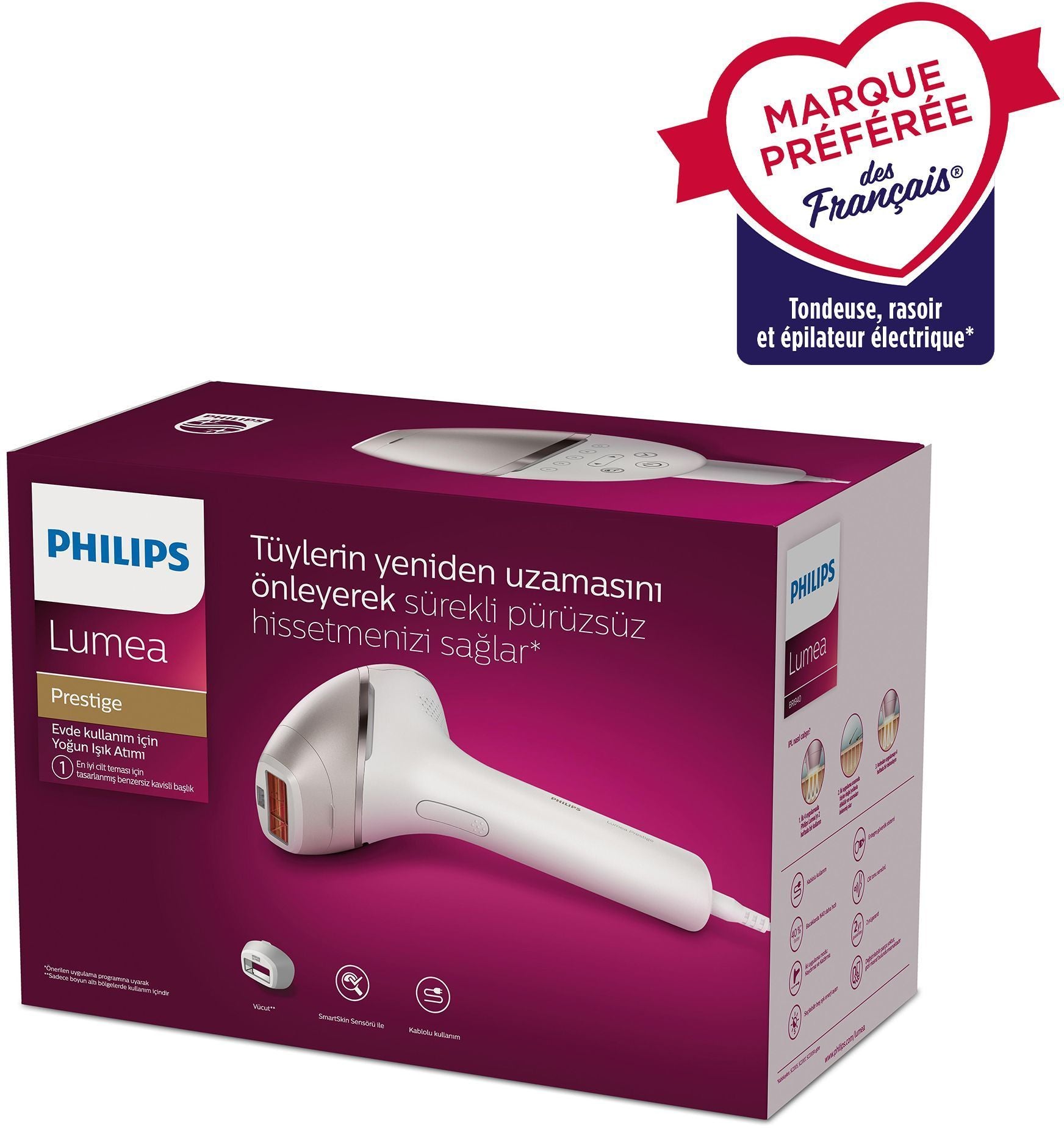 Philips IPL & Laser Hair Removal Device White/Grey - BRI940/00