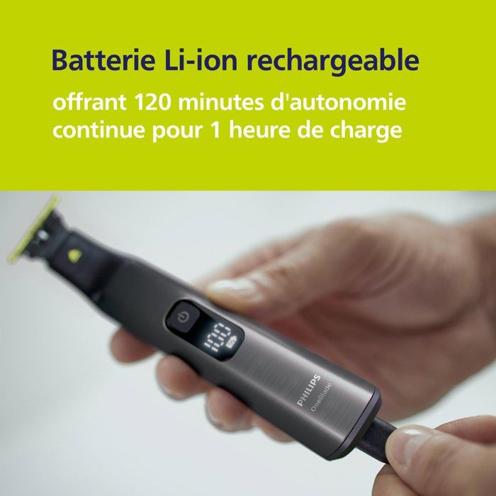 Tondeuse barbe & corps - PHILIPS - OneBlade Pro 360 - 2 lames - Sabot 14-en-1 - Autonomie 90 min