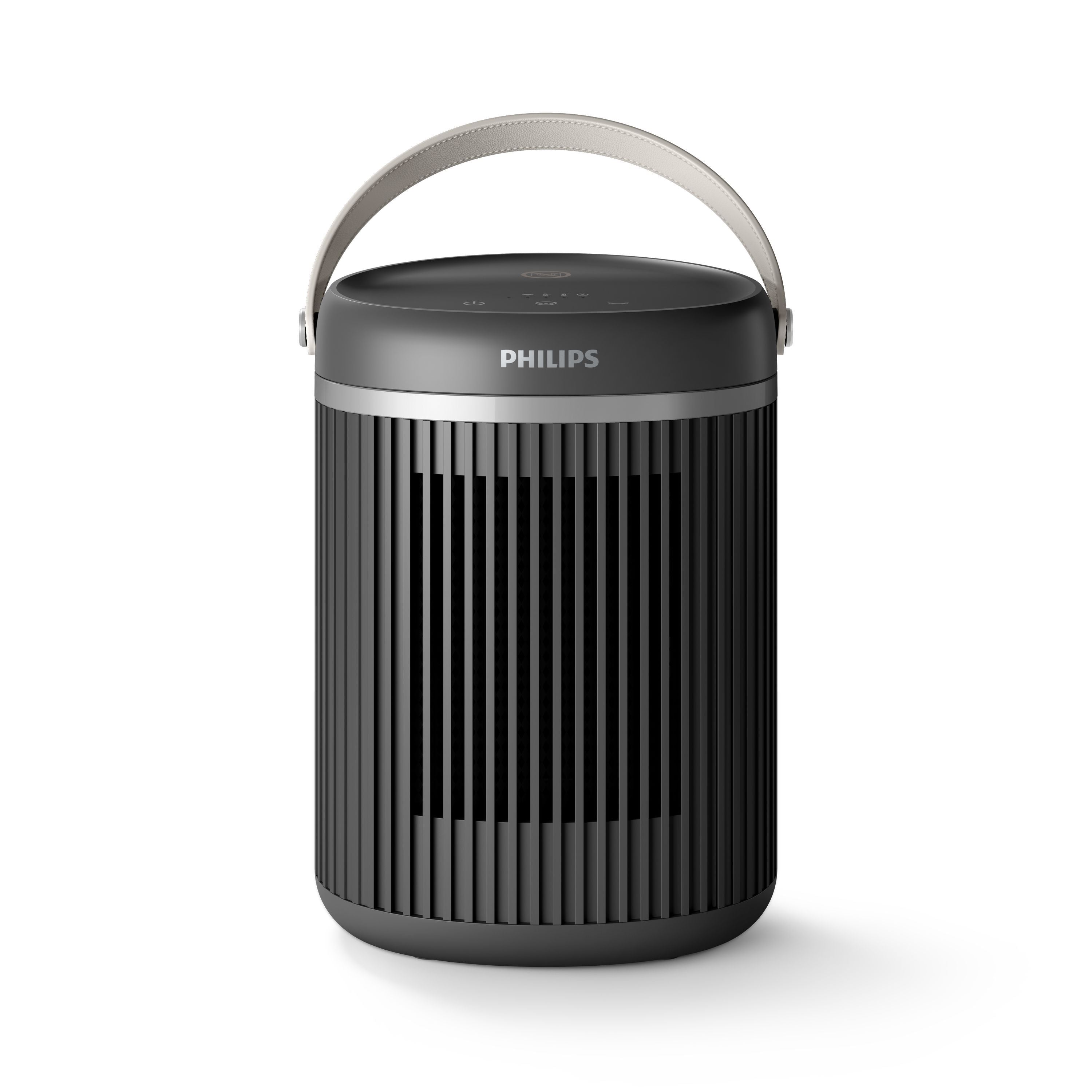 Smart Fan Heater - Electric - 2000 W - Philips - 3000 Series - Round - Dark Gray