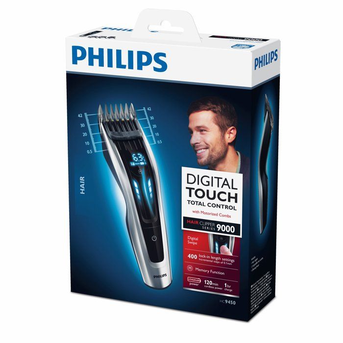 Tondeuse cheveux - PHILIPS - HC9450/15 - 400 hauteurs de coupe - étanche - 120 min autonomie