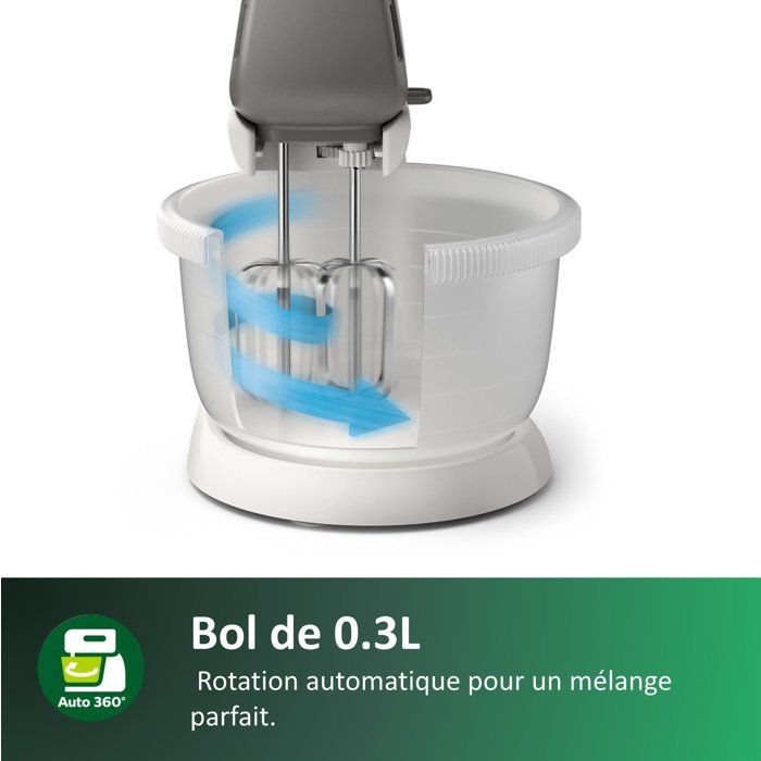 Mixer - PHILIPS - HR3745/00 - 450 W - 3 L - White