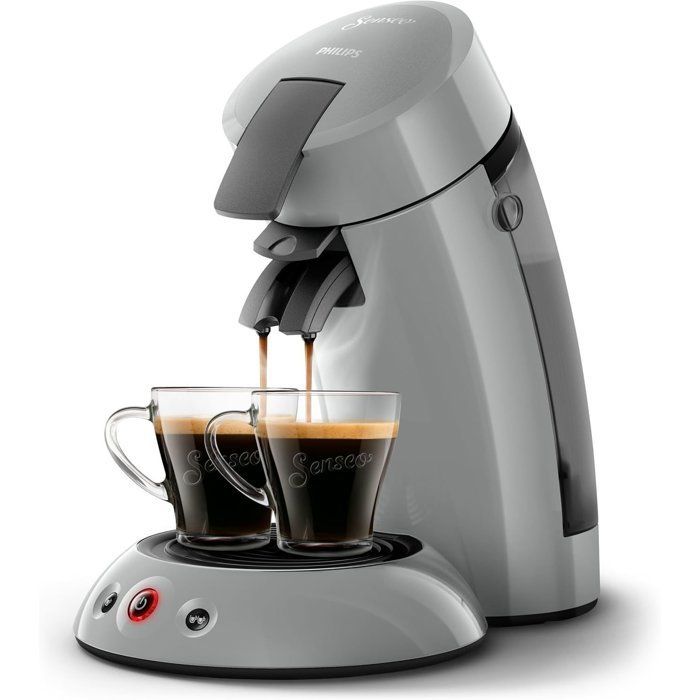 Coffee machine Dosette Senseo Original Philips HD6553/71, aroma booster, Crema Plus (dense foam), 1 to 2 cups, gray