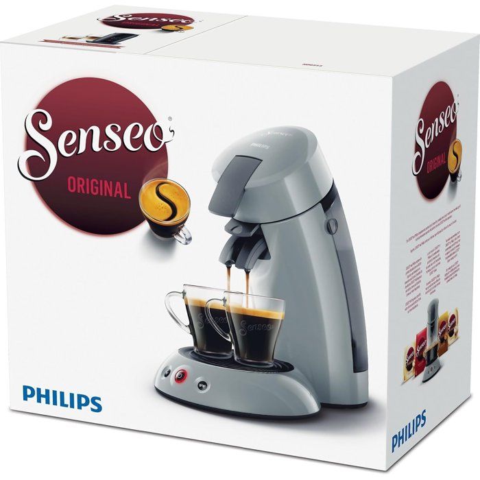 Coffee machine Dosette Senseo Original Philips HD6553/71, aroma booster, Crema Plus (dense foam), 1 to 2 cups, gray