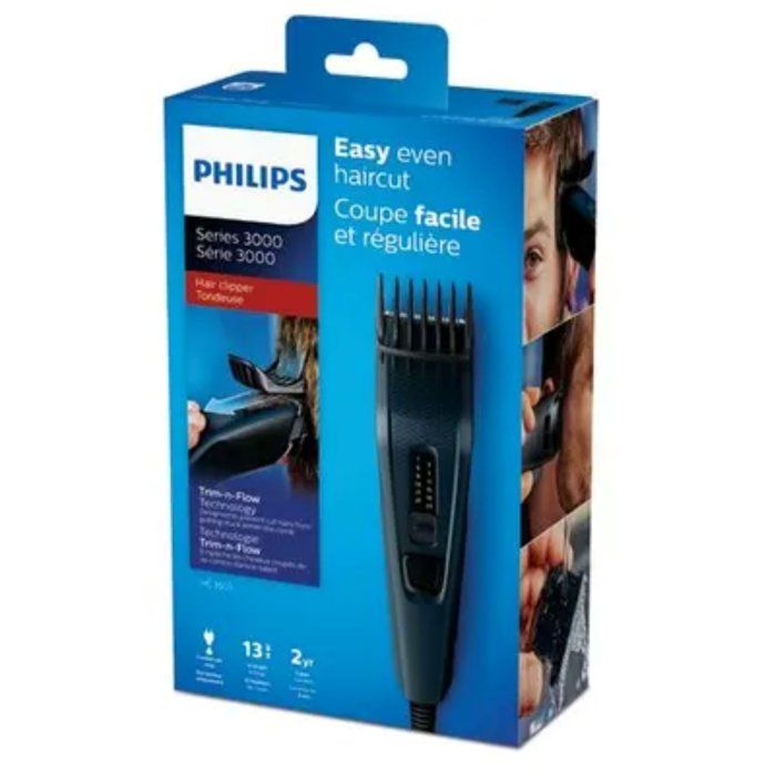 Hair Clipper - PHILIPS - HC3505/15 - 13 cutting lengths - self-sharpening blades - AC-powered