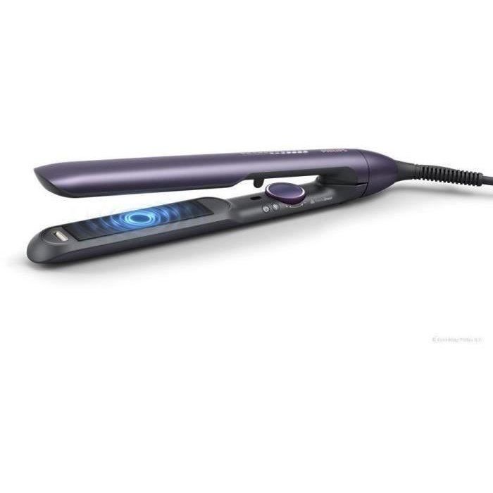 Electric hair straightener - PHILIPS - BHS752/00 - Series 7000 - Ceramic plate - Intense metallic violet