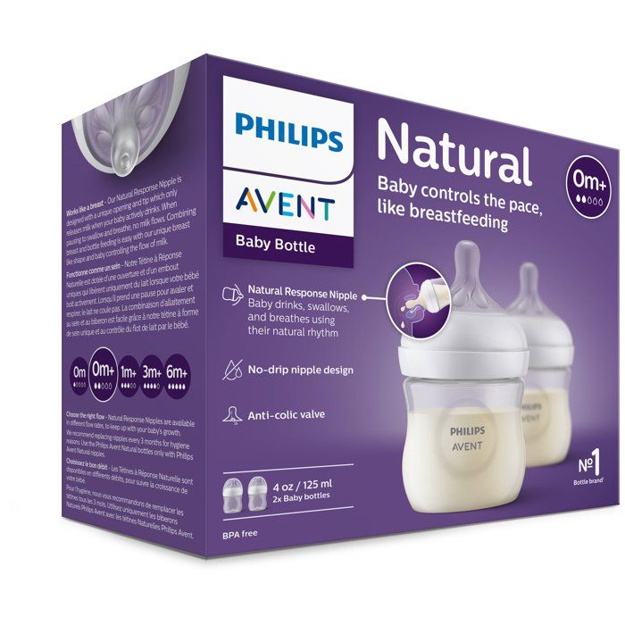 Set of 3 Natural 3.0 -Biberons Advent Scy900/02 - 125 ml