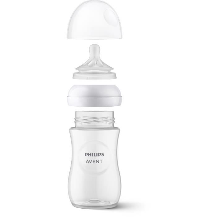 Set of 3 Natural bottles 3.0 Philips Advent Scy903/02 - 260 ml