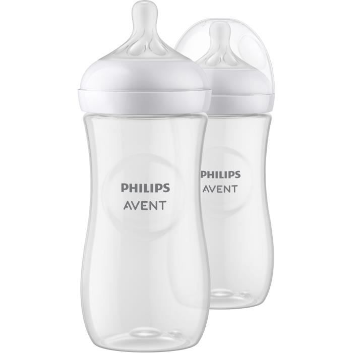 Set of 2 Natural bottles 3.0 Philips Advent Scy906/02 - 330 ml