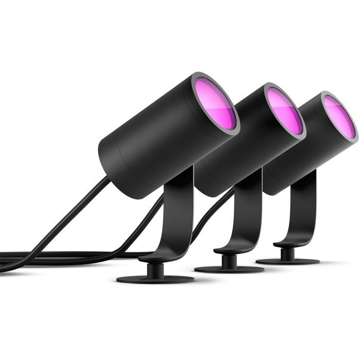 PHILIPS Kit of 3 connected spots HW & CA Lily 8W - Anthracite