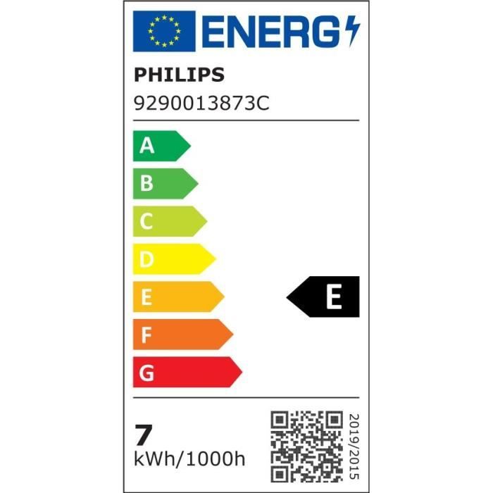 Philips, pack of 6 E27 transparent LED bulbs 60W, warm white