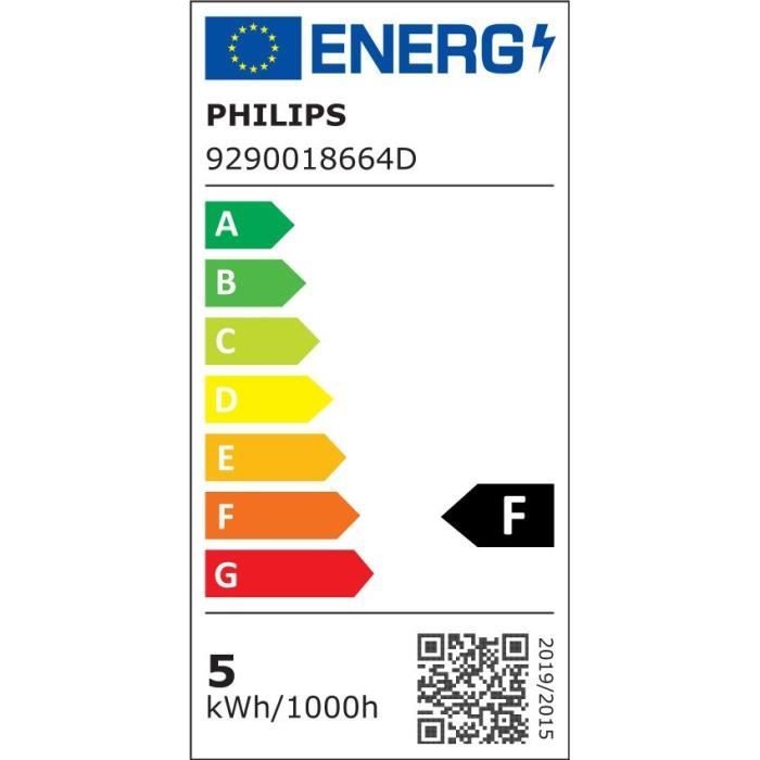 Philips LED Equivalent 40W B22 Warm White Warm Non -Dimmable, Glass