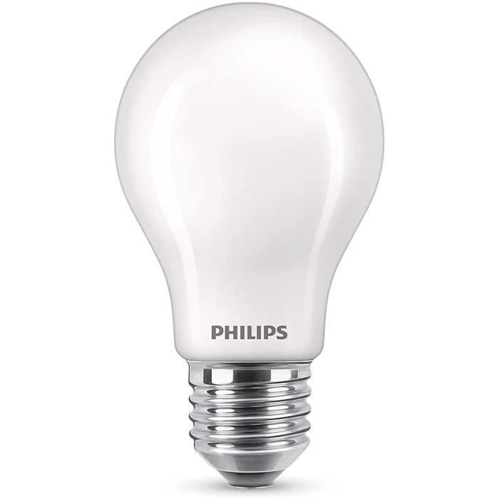 Philips LED Classic 60W Standard E27 Warm White Non -Dimmable Lot of 2