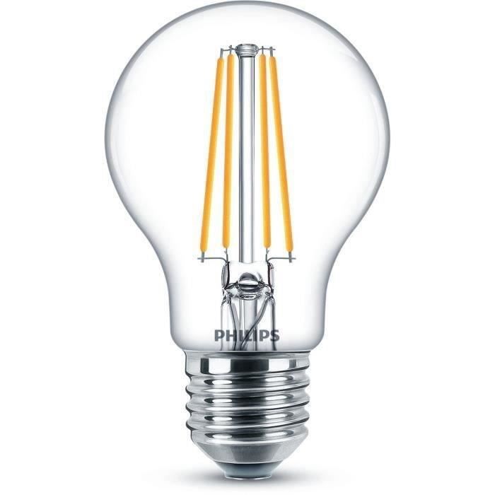 Philips LED Classic 60W Standard E27 Warm White Non -Dimmable Lot of 2