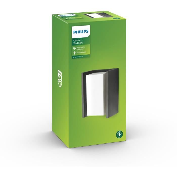BRIDGE PHILIPS Wall Light - 1x15W - Anthracite