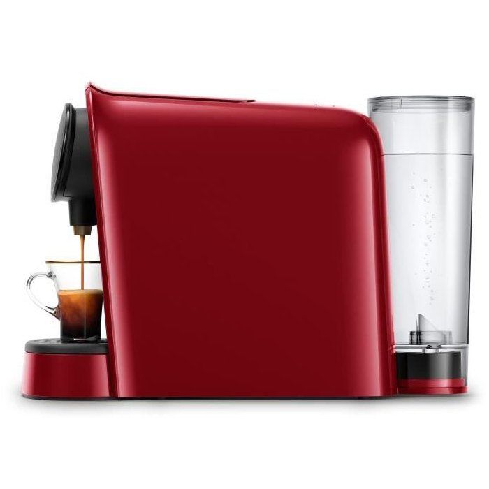 Coffee machine with double espresso capsules philips the gold barista lm8012/51 - red + 9 capsules