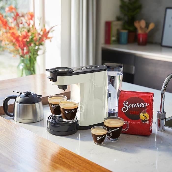 Coffee machine 2 in 1 Senseo Switch Philips HD6592/05, 2 in 1 with filter and pods, insulated verses, Crema Plus