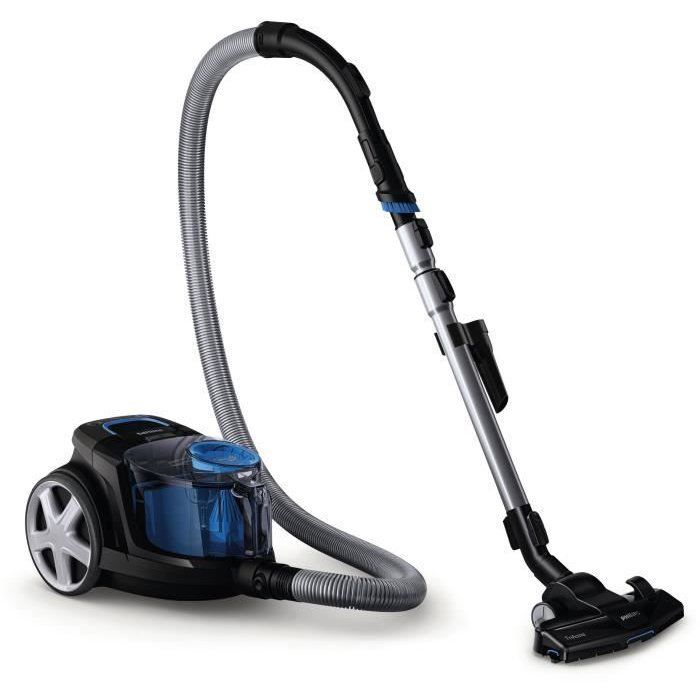 Bagless cylinder vacuum cleaner - PHILIPS FC9331/09 - 900 W - 1.5 L - Intense black and blue