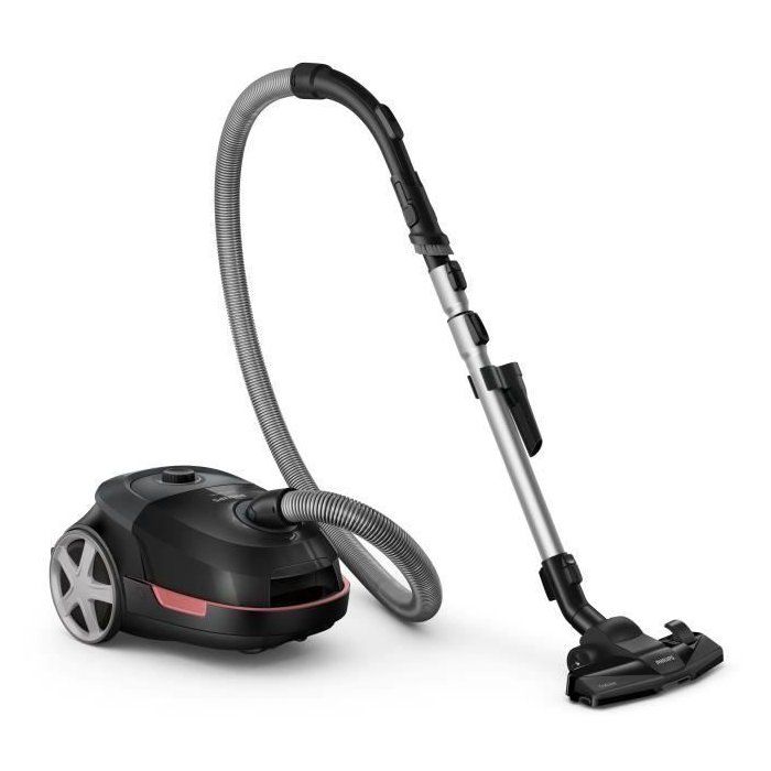Cylinder vacuum cleaner with bag - PHILIPS - XD5123/10 - 900 W - 4 L - Black