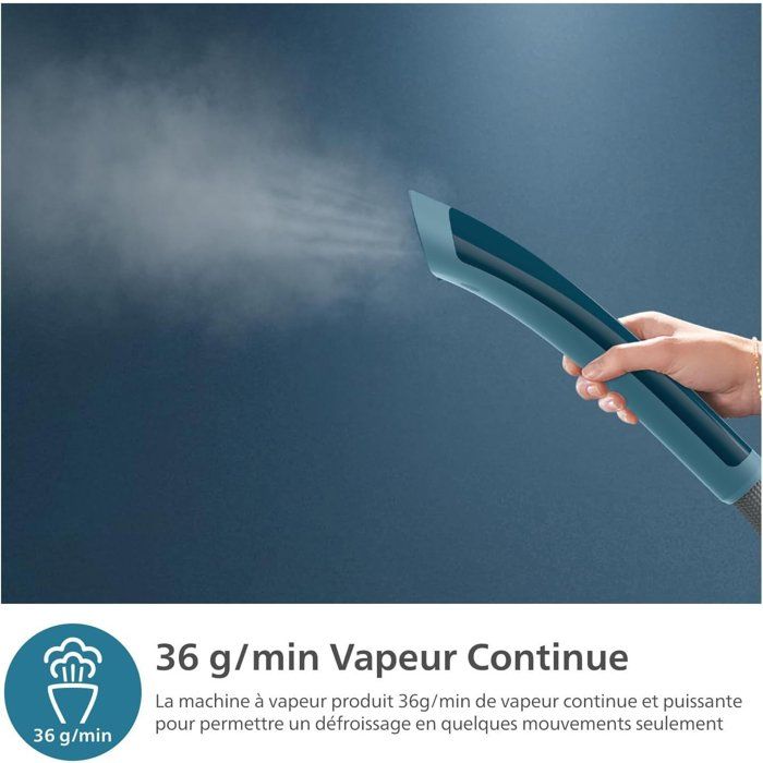 Vertical steamer - PHILIPS - STE1040/20 - 1800 W - 3 settings - Blue