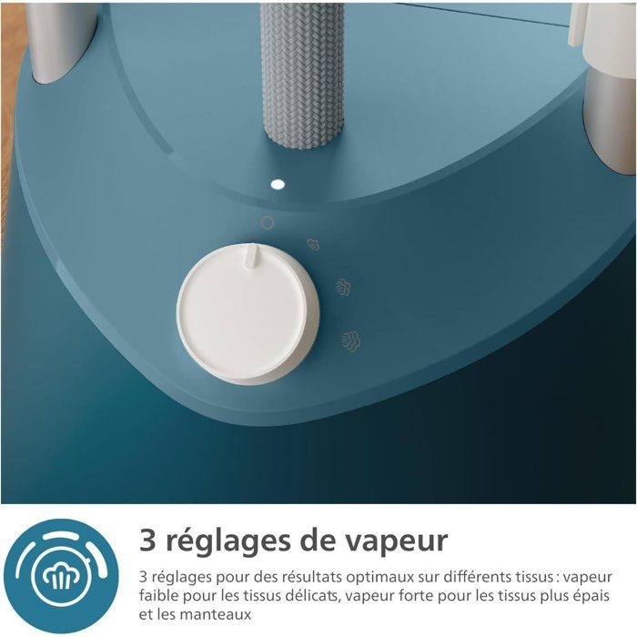 Vertical steamer - PHILIPS - STE1040/20 - 1800 W - 3 settings - Blue