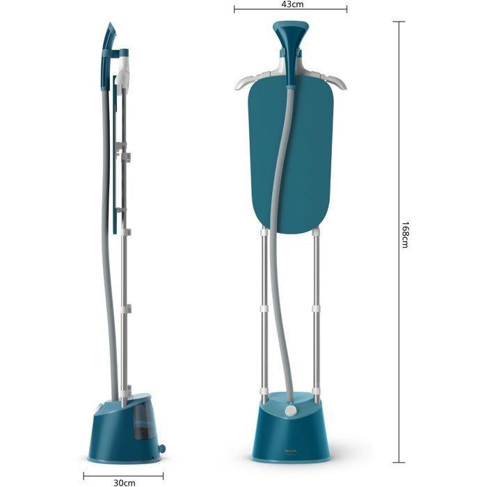 Vertical steamer - PHILIPS - STE1040/20 - 1800 W - 3 settings - Blue