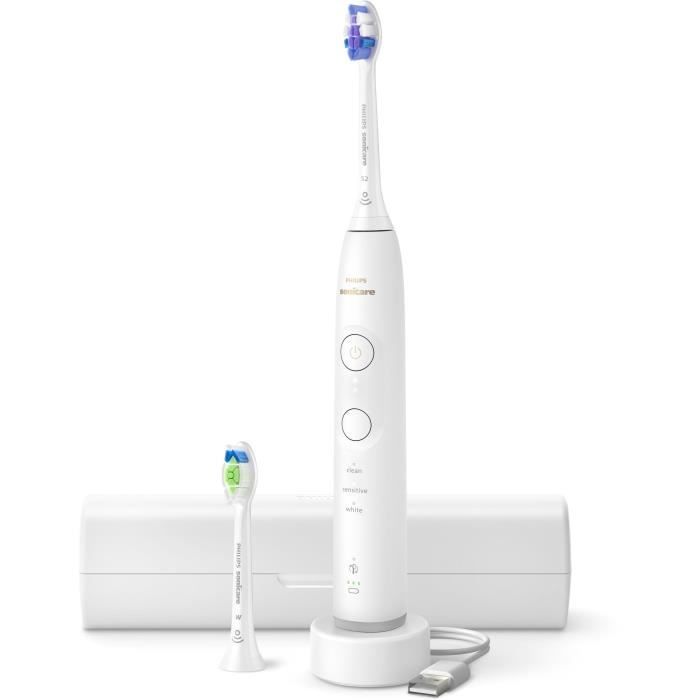 Toothbrush - PHILIPS - HX7410/02 - Sonicare - 6500 Series - White - Electric