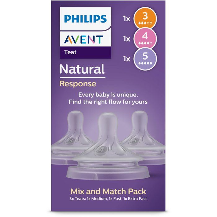 Lot de tétines - PHILIPS AVENT - SCY960/03 - débits 3, 4 et 5 - silicone - bout physiologique