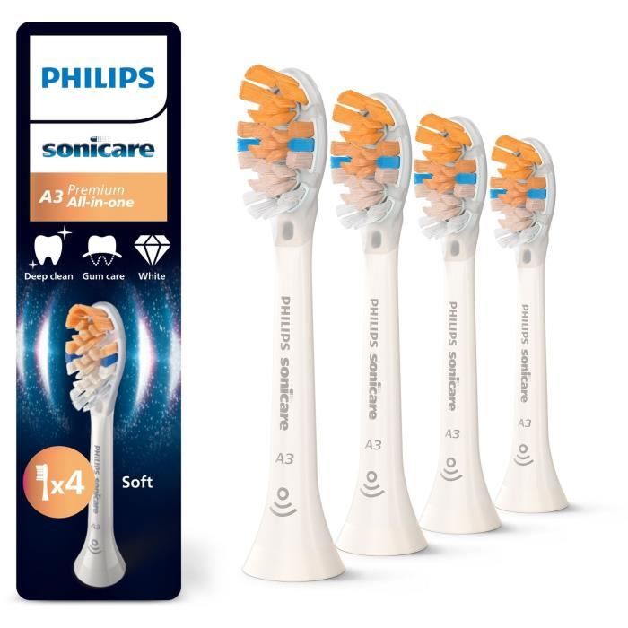 Pack of 4 brush heads - PHILIPS - HX9094/87 - A3 white