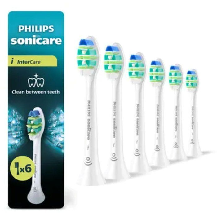 Tetes de brosse a dents - PHILIPS - HX9006/87 - InterCare - lot de 6 - blanches