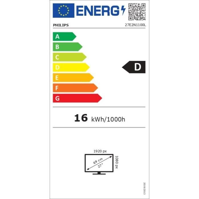 PC monitor - Philips - 27E2N1100L - 27 FHD - VA - 1ms - 100Hz - Adaptive Sync
