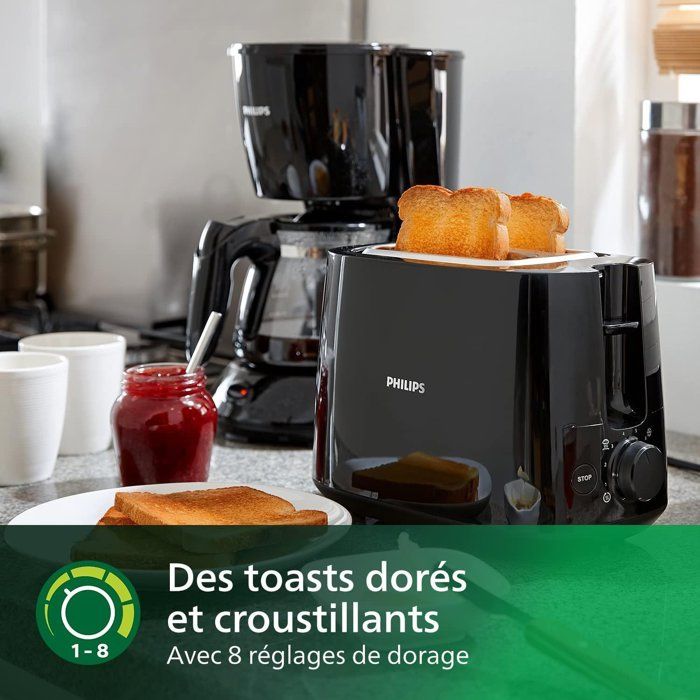 HD2581 / 90, Toaster, black, 830W