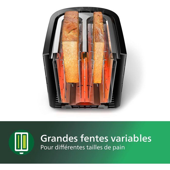 HD2581 / 90, Toaster, black, 830W