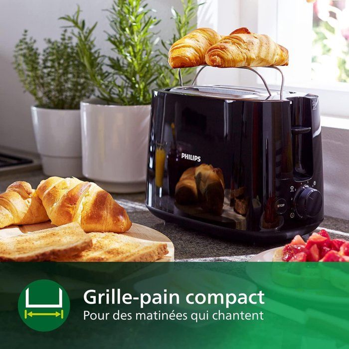 HD2581 / 90, Toaster, black, 830W