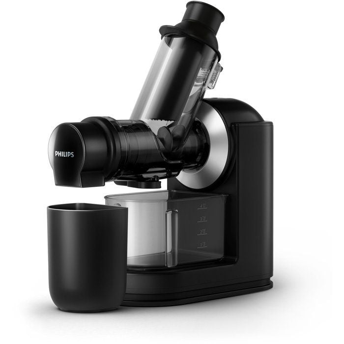 Philips Viva juice extractor HR1889/70, 150 W, XL fireplace, 0.75L pulp tank, QuickClean, Pichet 1L, Black