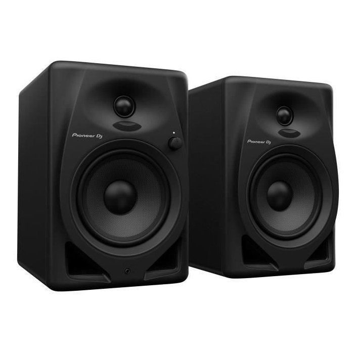Pair of Pioneer DJ DM-50D monitoring speakers - Bass Reflex - 2x25W - DJ or Production mode - Black