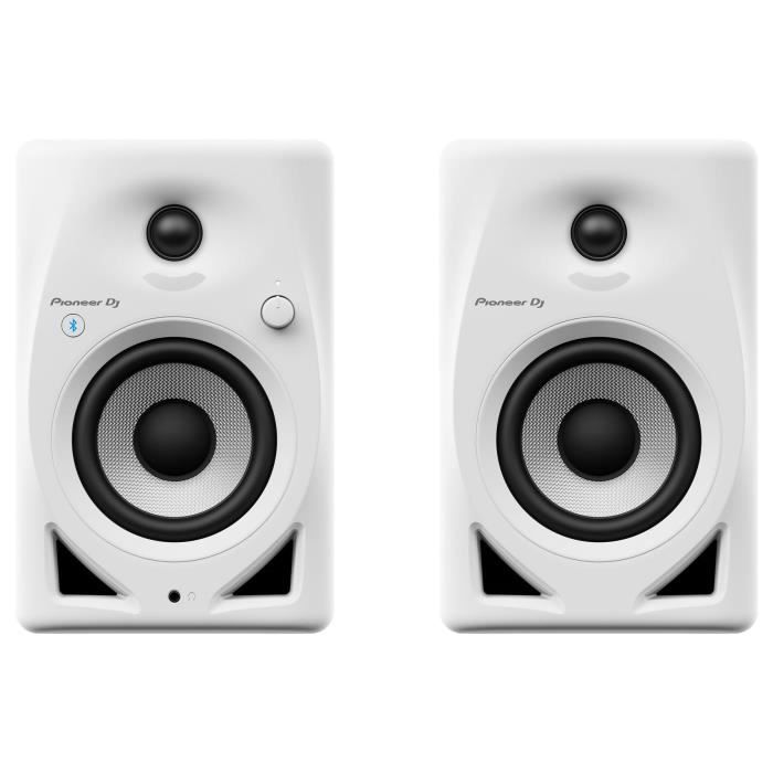 Pair of Pioneer DJ DM-40D-BT-W monitoring speakers - Bluetooth - Bass Reflex - 2x19W - DJ or Production mode - White