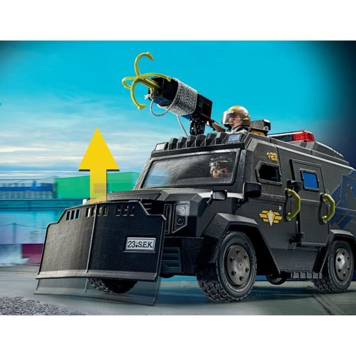 PLAYMOBIL 71144 Special Forces Intervention Vehicle - Police Officers - City Action - Elite Unit