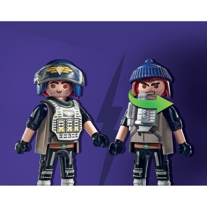 PLAYMOBIL 71147 Transformable Bandit Quad, Police Elite Unit, City Action, Ages 5 and up
