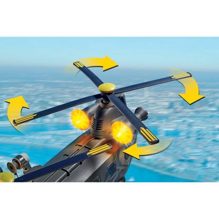 PLAYMOBIL 71149 Special Forces Transport Helicopter - Police Officers - City Action - Elite Unit