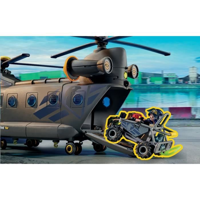 PLAYMOBIL 71149 Special Forces Transport Helicopter - Police Officers - City Action - Elite Unit