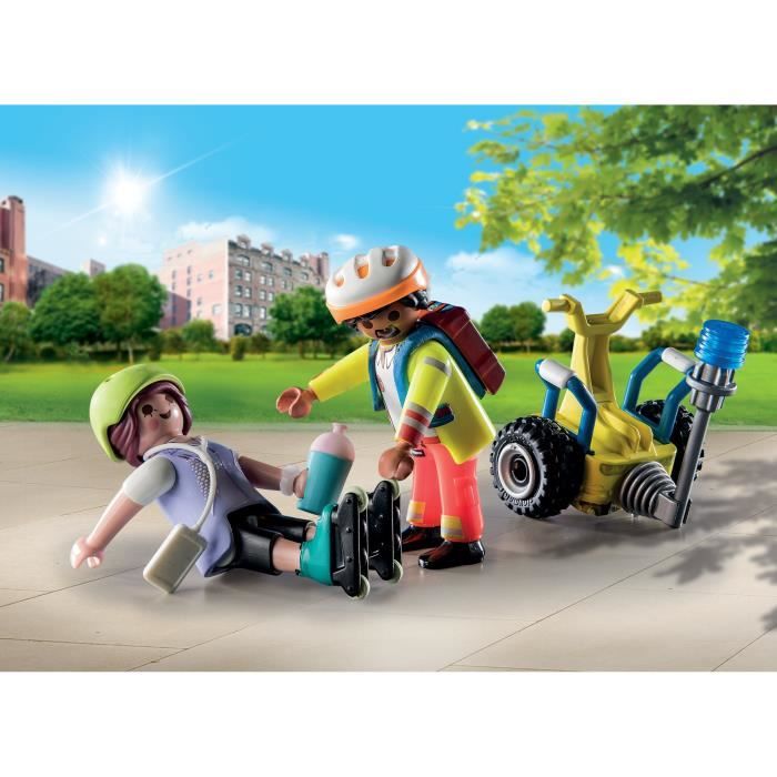 PLAYMOBIL - 71257 - City Action Les Secouristes - Starter Pack - Supervisor with Segway