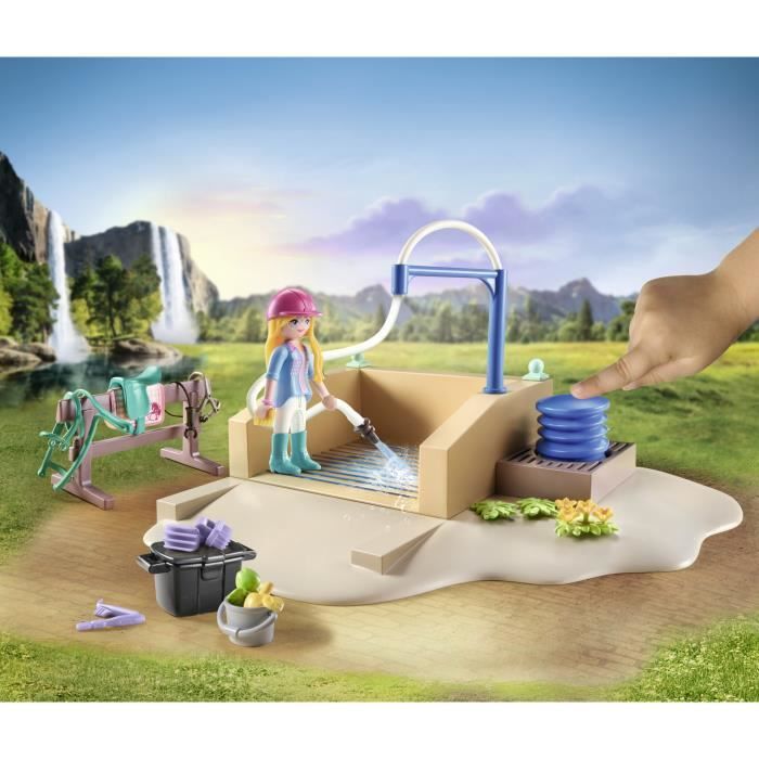 PLAYMOBIL 71354 Isabella & Lioness washing area - Horses of Waterfall - Ages 5 and up