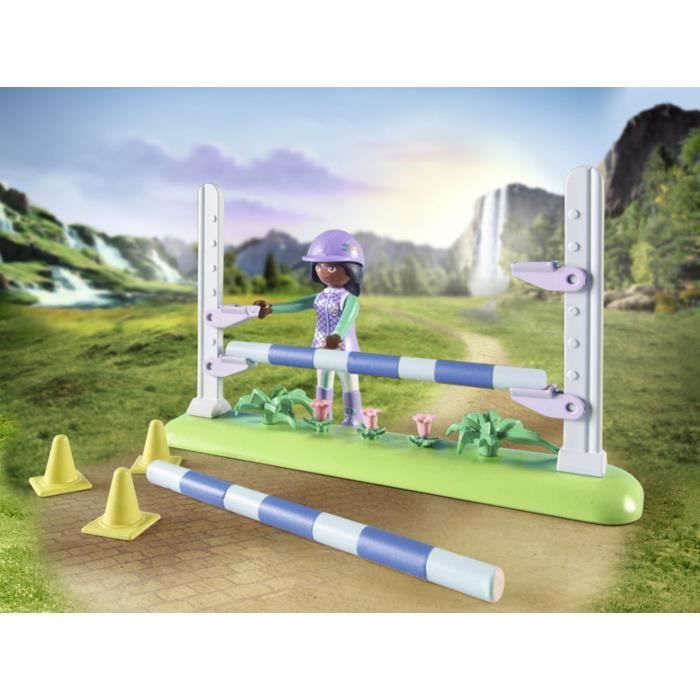 PLAYMOBIL 71355 Zoe & Blaze with obstacle course - Horses of Waterfall - With modular obstacles - Ages 5 and up