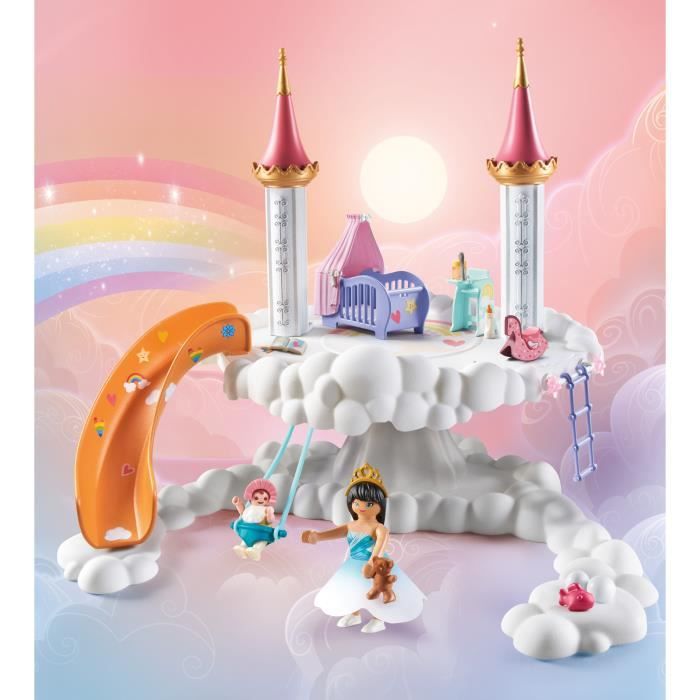 PLAYMOBIL 71360 Nursery in the clouds - Princess Magic - With a princess, a baby and accessories - Ages 4 and up
