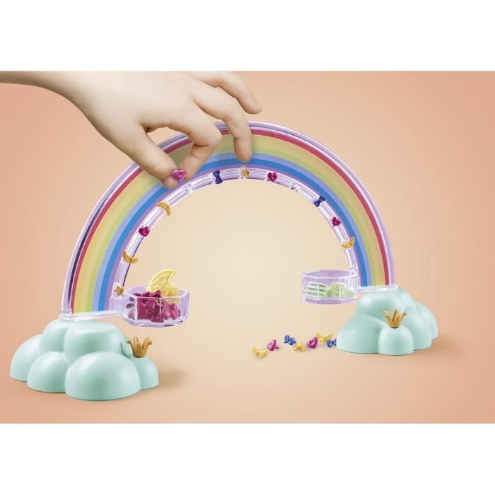PLAYMOBIL 71361 Winged horse to decorate - Princess Magic - With a princess, a knight and a rainbow to decorate - Ages 4 and up